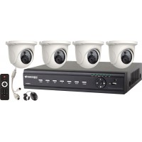 4-CH 3 MegaPixel PnP IP Surveillance Package w/Transcendent IP PoE NVR